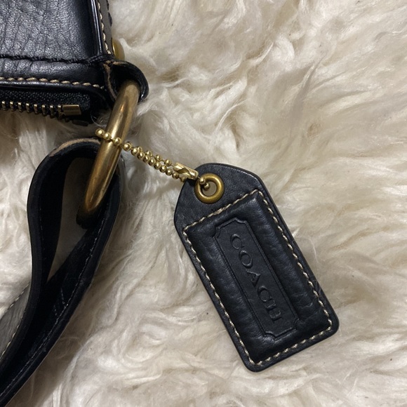 Vintage Coach‎ Black Fabric / Leather Crossbody Handbag H064910403 90’s - Picture 13 of 13